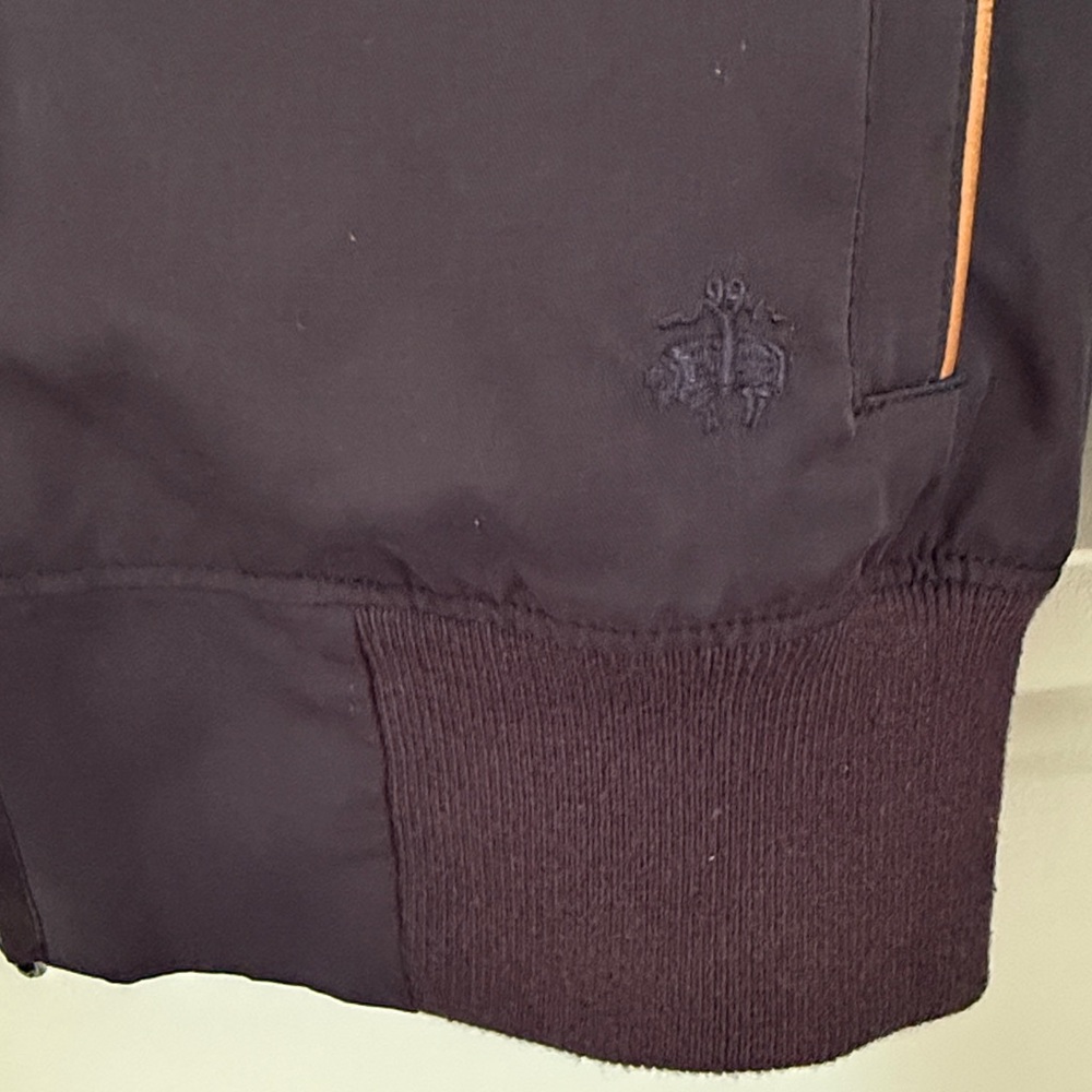 Brooks Brothers Navy Blue Racer Utility Jacket Stowaway Hood - Golf - Size XS - Picture 11 of 13